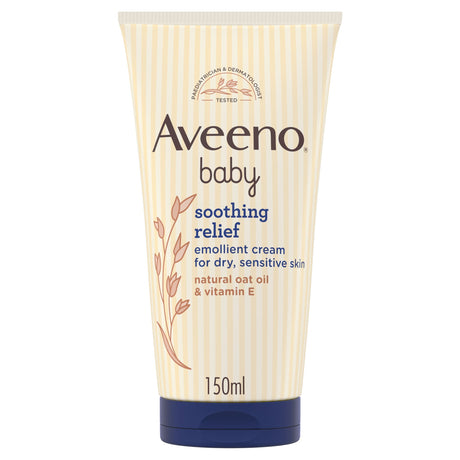 Aveeno Baby Soothing Relief Emollient Cream Baby Lotion Dry Sk in 150 ml