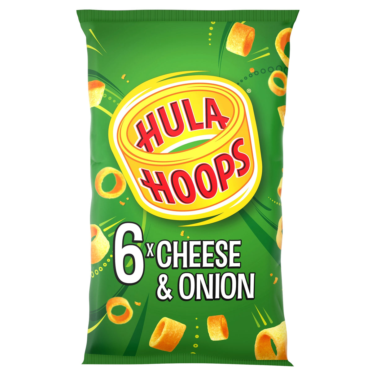 Hula Hoops Cheese & Onion Multi-Pack Crisps 6 x 24 g