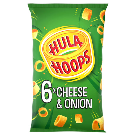 Hula Hoops Cheese & Onion Multi-Pack Crisps 6 x 24 g