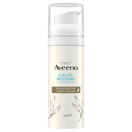 Aveeno Face Calm & Restore Night Face Cream Moisturiser 50 ml