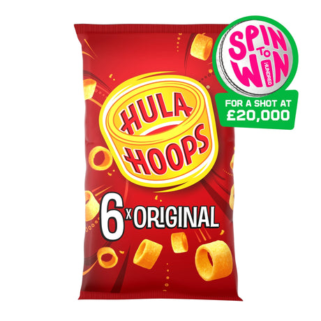 Hula Hoops Original Multi-Pack Crisps 6 x 24 g
