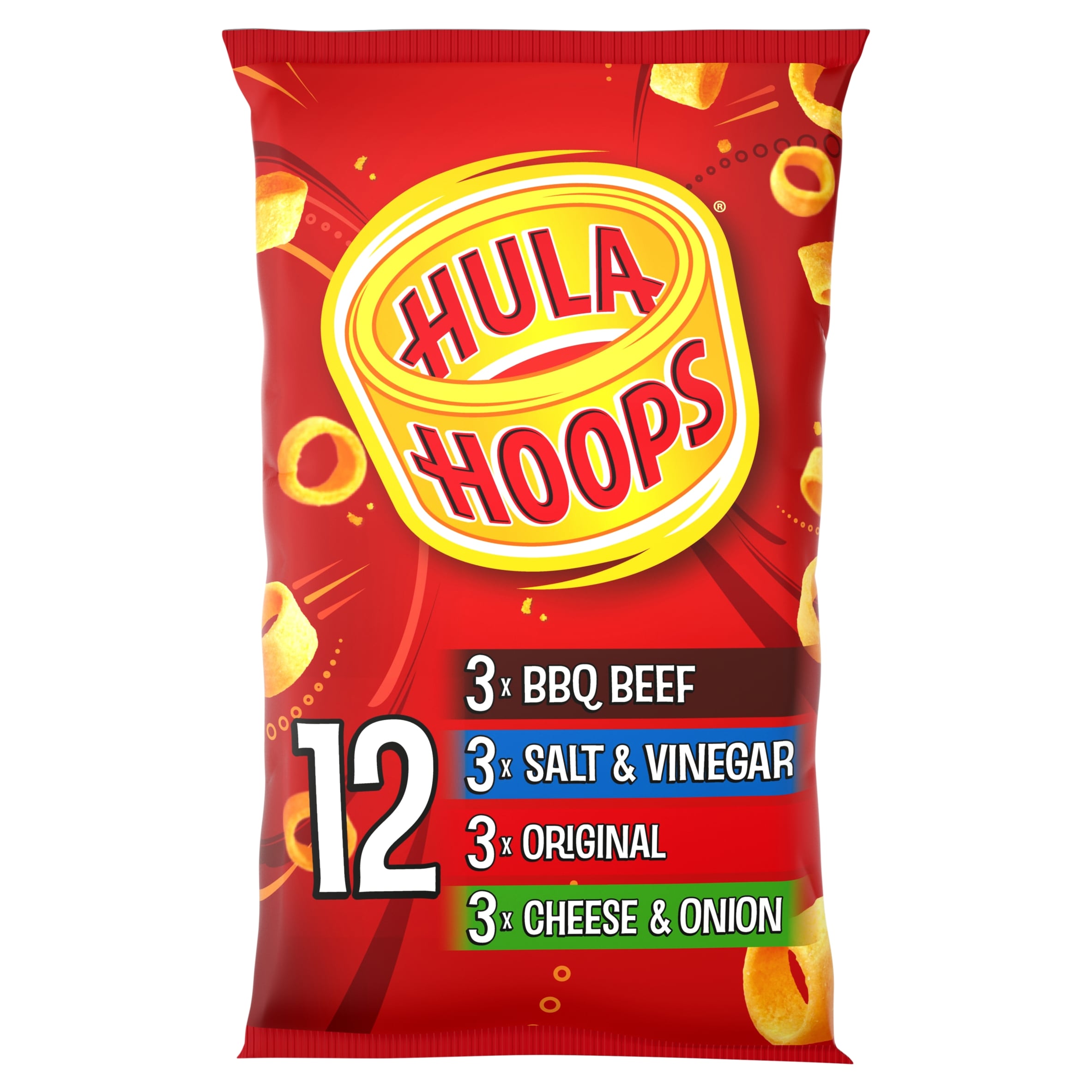 Hula Hoops Variety Multi-Pack Crisps 12 x 24 g