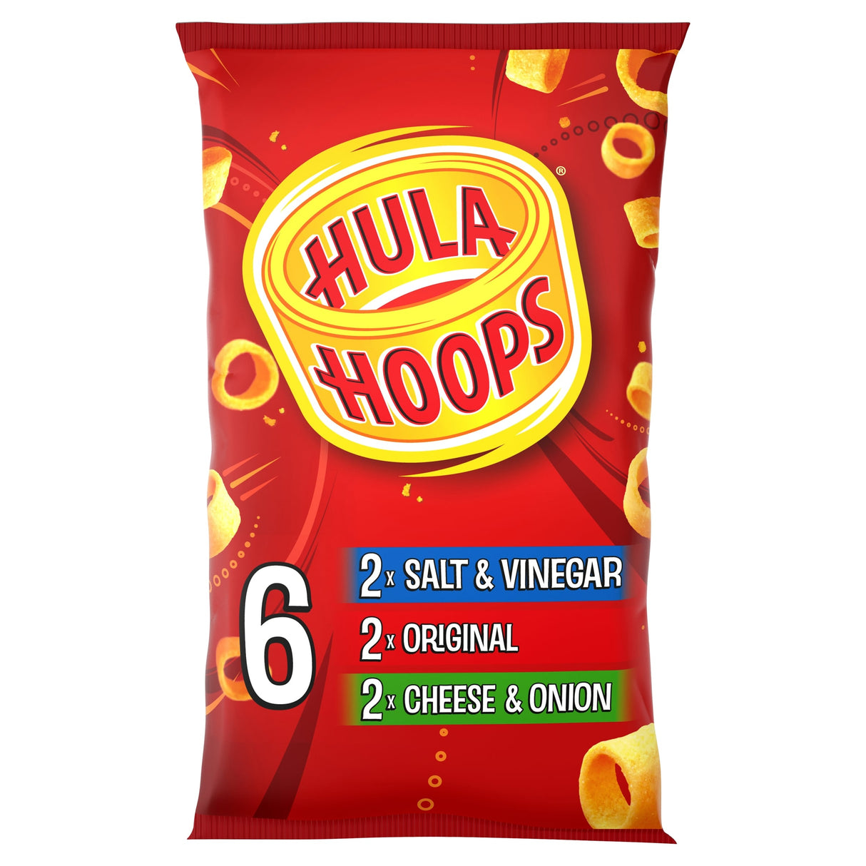 Hula Hoops Variety Multi-Pack Crisps 6 x 24 g