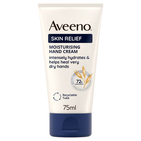 Aveeno Skin Relief Hand Cream Moisturiser For Very Dry Skin 75 ml
