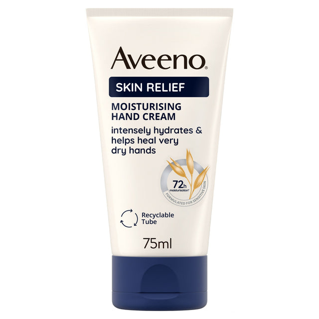 Aveeno Skin Relief Hand Cream Moisturiser For Very Dry Skin 75 ml