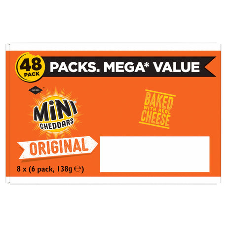 Jacob's Mini Cheddars 8 x 6 Pack 138 g
