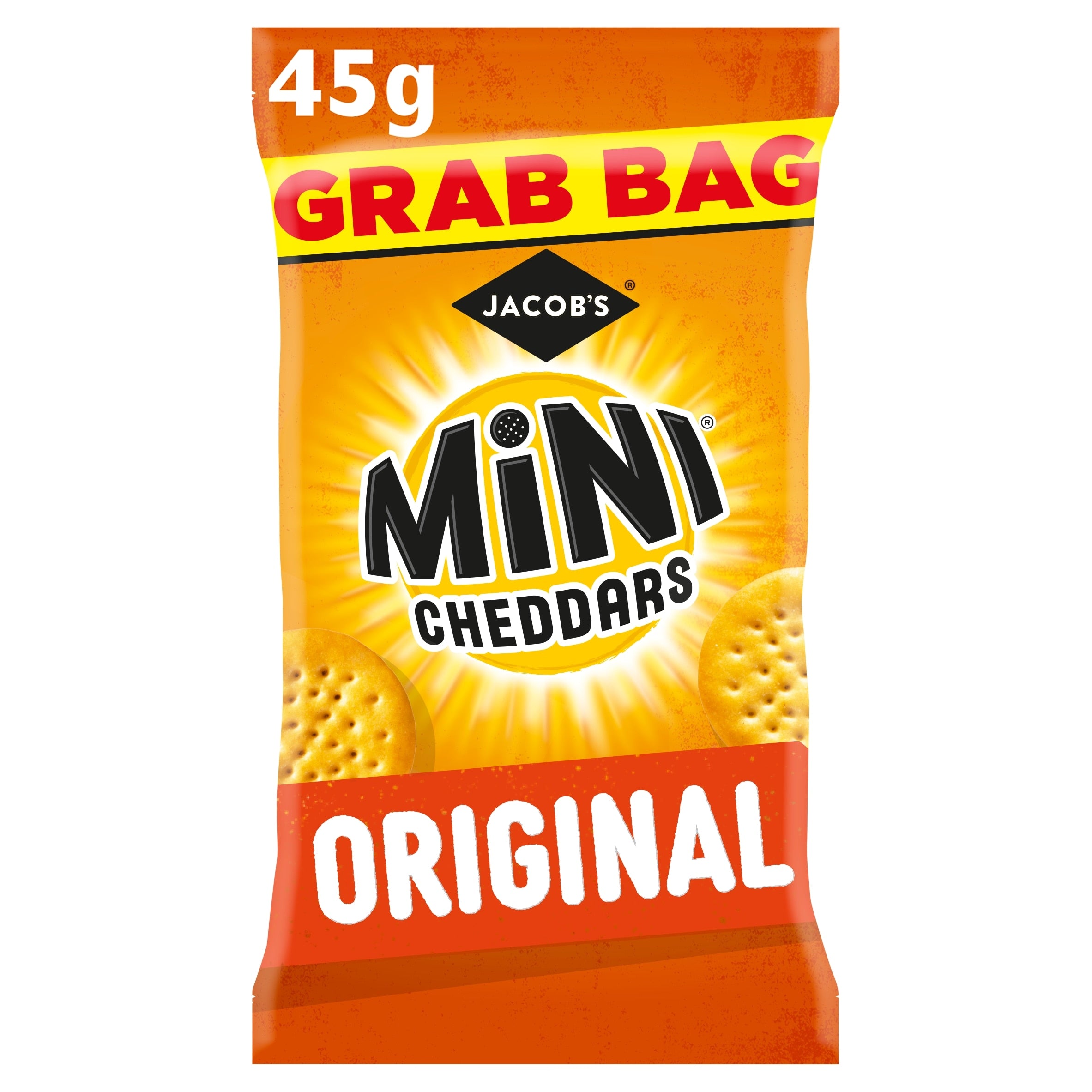 Jacob's Mini Cheddars Original Snacks Grab Bag 45 g