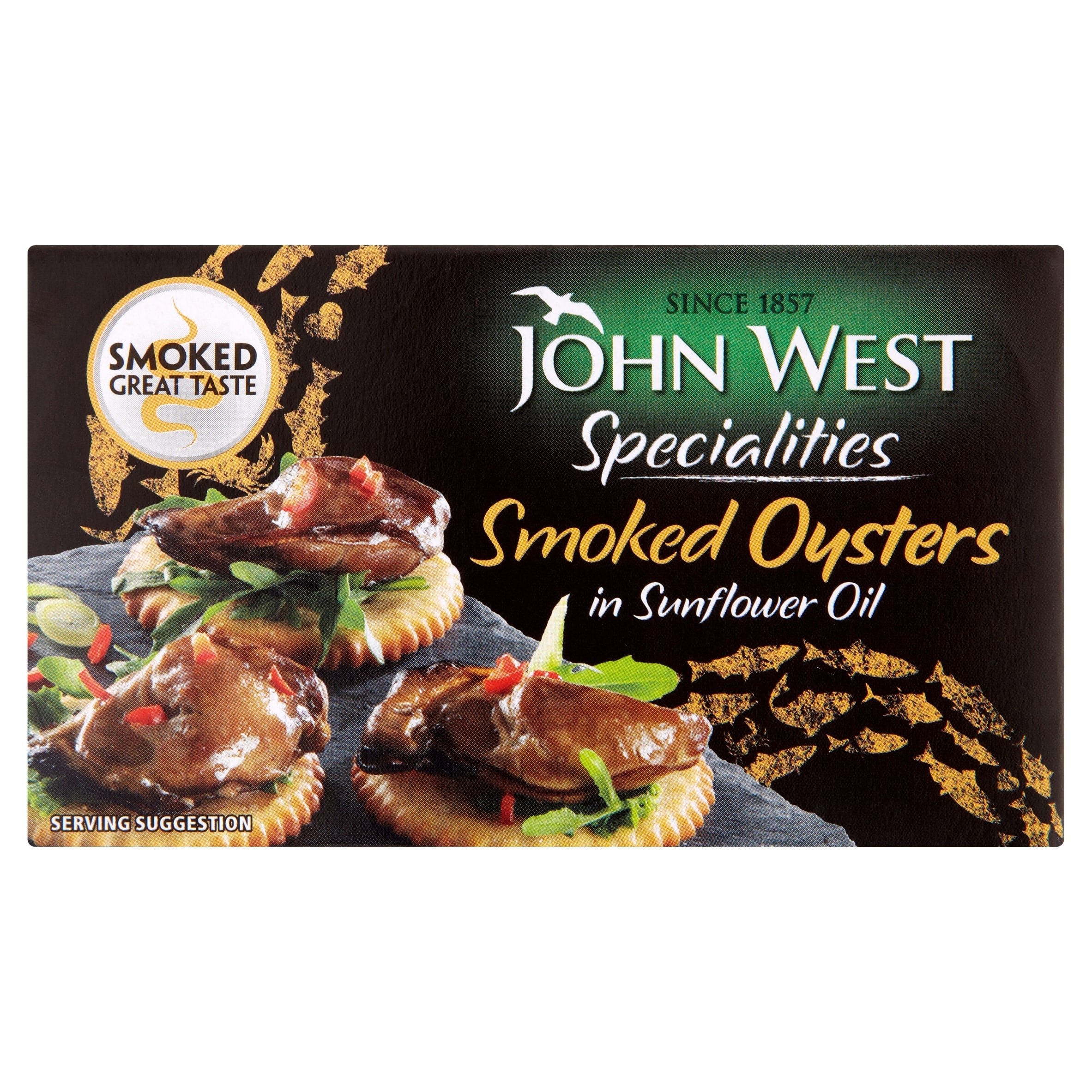 John West Smoked Oysters Sunflower Oil 85 g