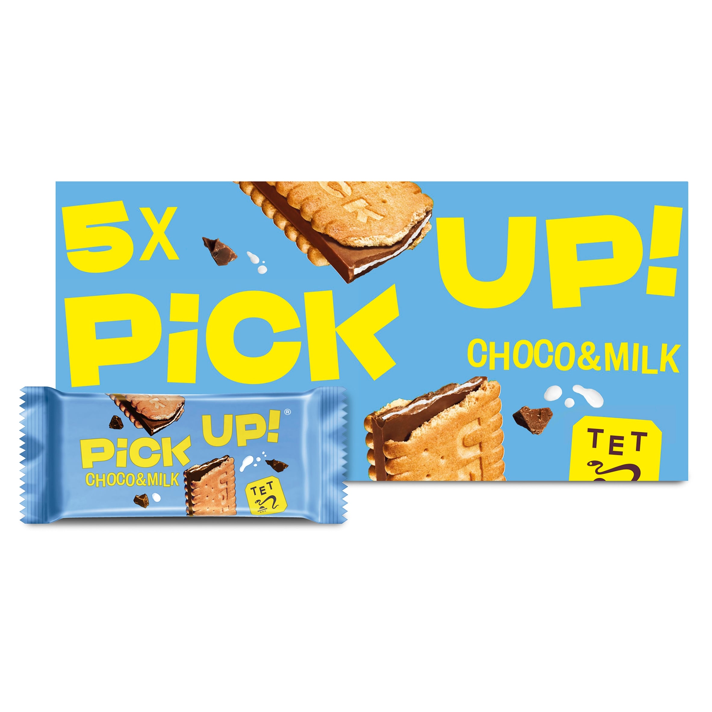 Bahlsen Pick Up! Choco & Milk Chocolate Biscuit Bars Multi-Pack 5 Pack 140 g