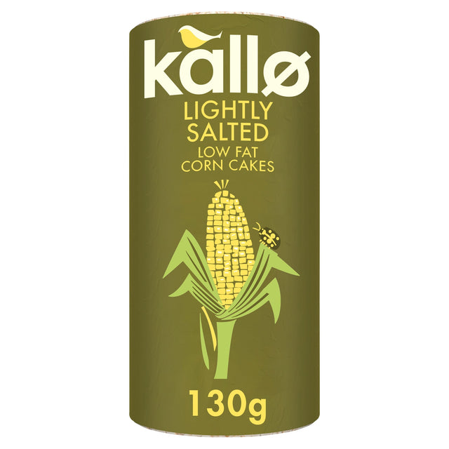 Kallo Lightly Salted Low Fat Corn Cakes 130 g