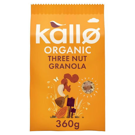 Kallo Organic Three Nut Granola 360 g