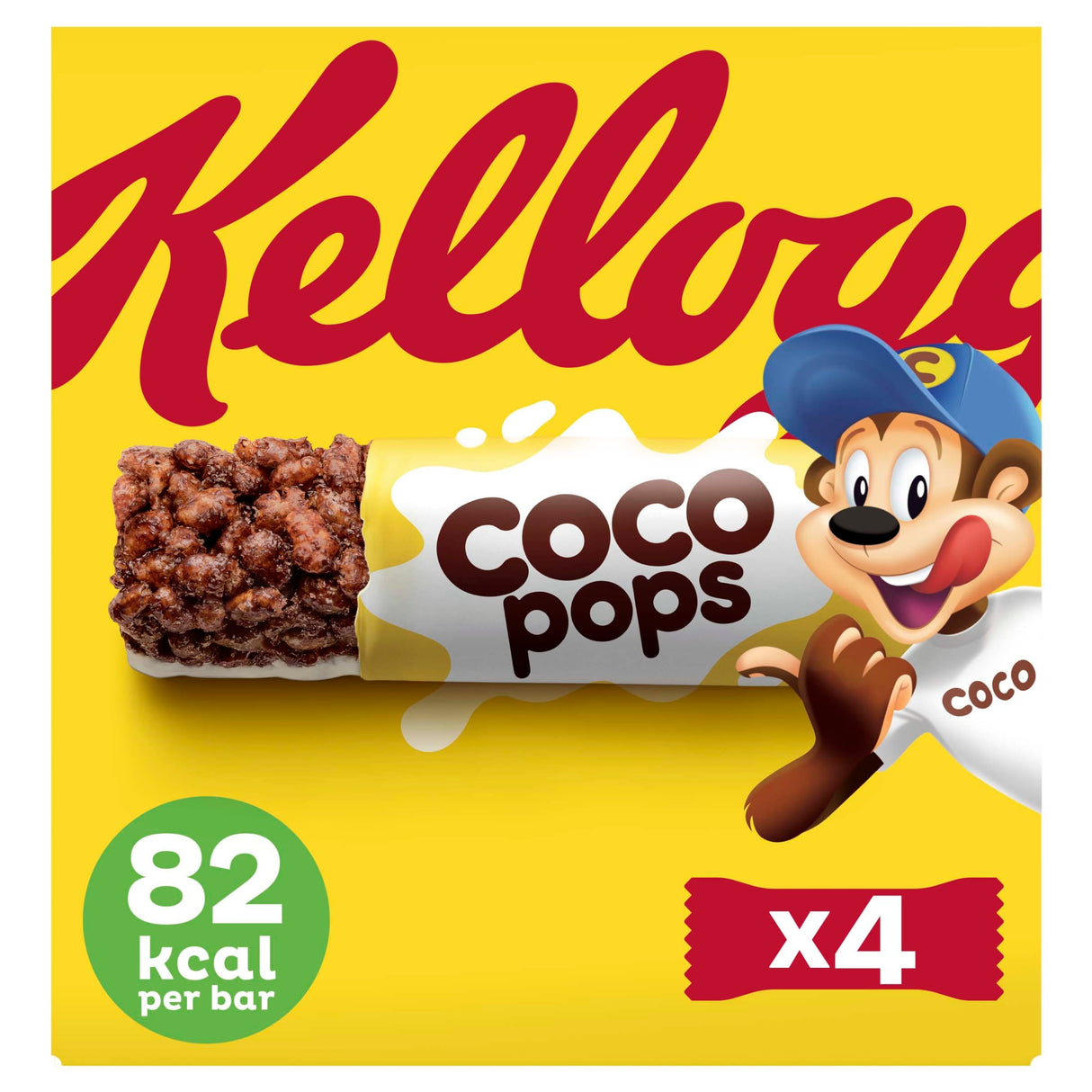 Kellogg's Coco Pops Cereal Milk Bars 4 x 20 g