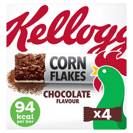 Kellogg's Corn Flakes Chocolate Flavour Cereal Milk Bars 4 x 24 g