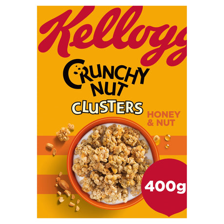 Kellogg's Crunchy Nut Honey & Nut Clusters Cereal 400 g