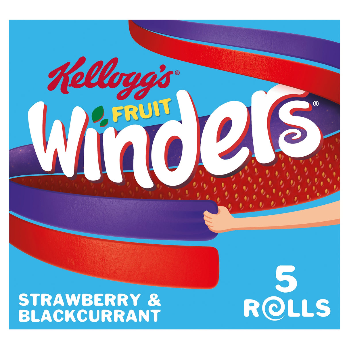 Kellogg's Fruit Winders Doubles Strawberry & Blackcurrant 5 x 17 g