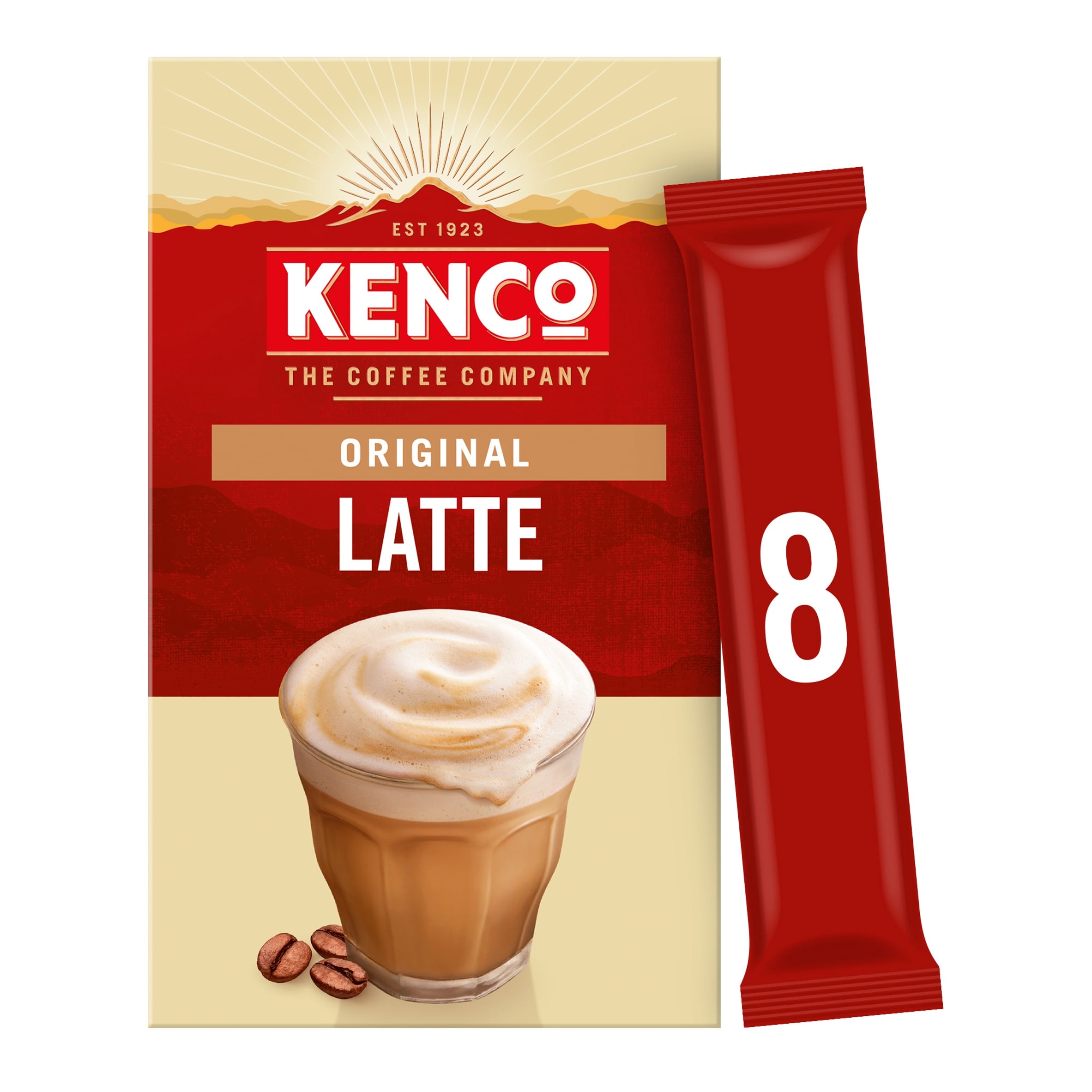 Kenco Original Latte Instant Coffee 8 x 16.3 g