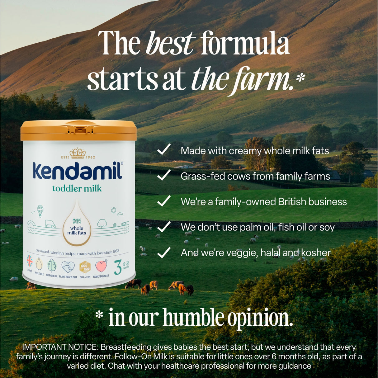 Kendamil Goat Toddler Milk Stage 3 12 To 36 Months 800 g