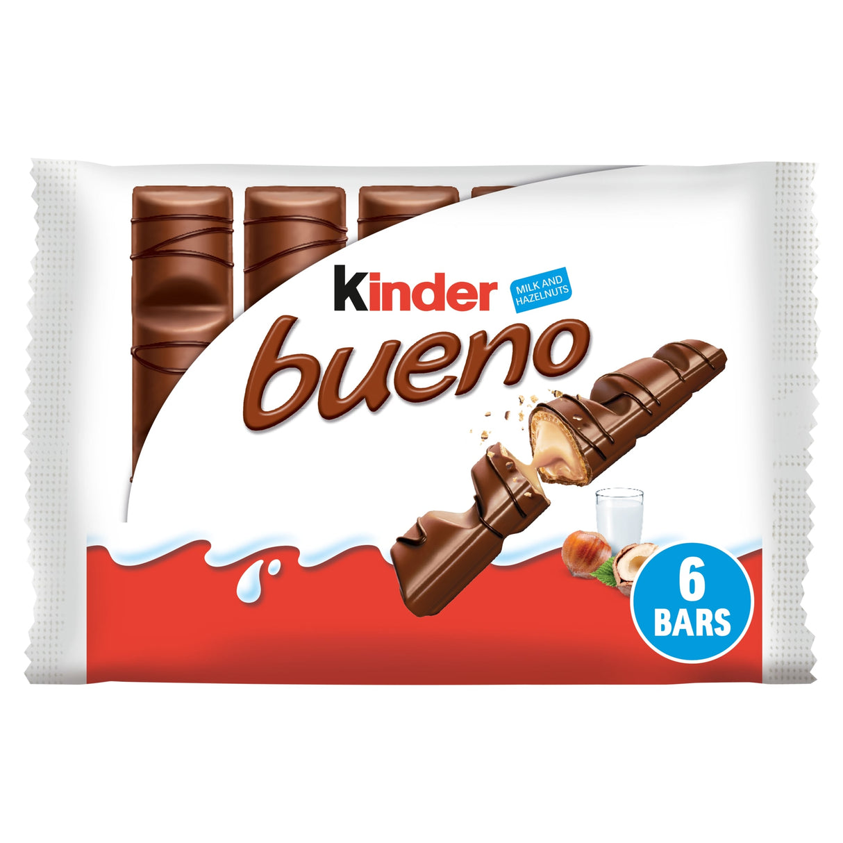 Kinder Bueno Milk & Hazelnut Chocolate Bars Multi-Pack 3 x 43 g