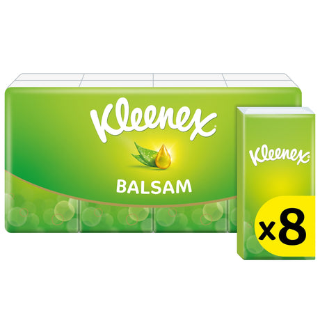 Kleenex Balsam Tissues Pocket 9 Sheets x8
