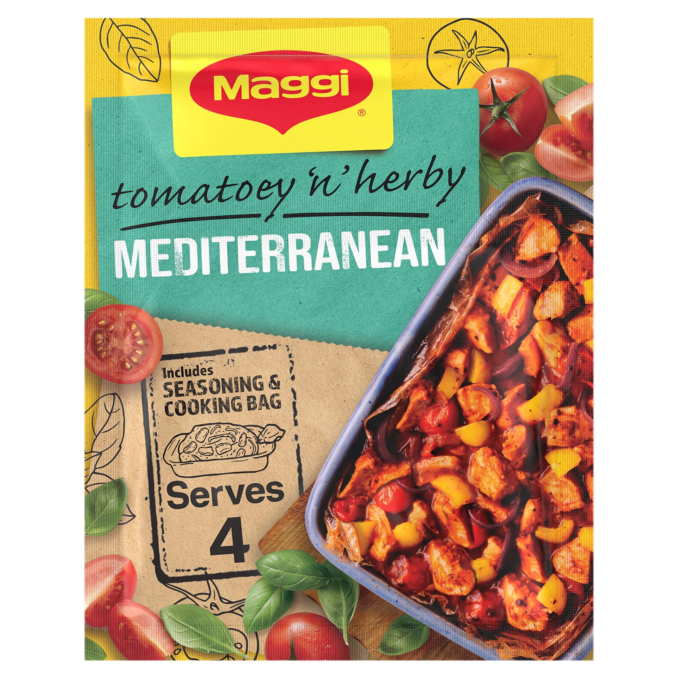 Maggi Mediterranean Chicken Seasoning & Cooking Bag 37 g