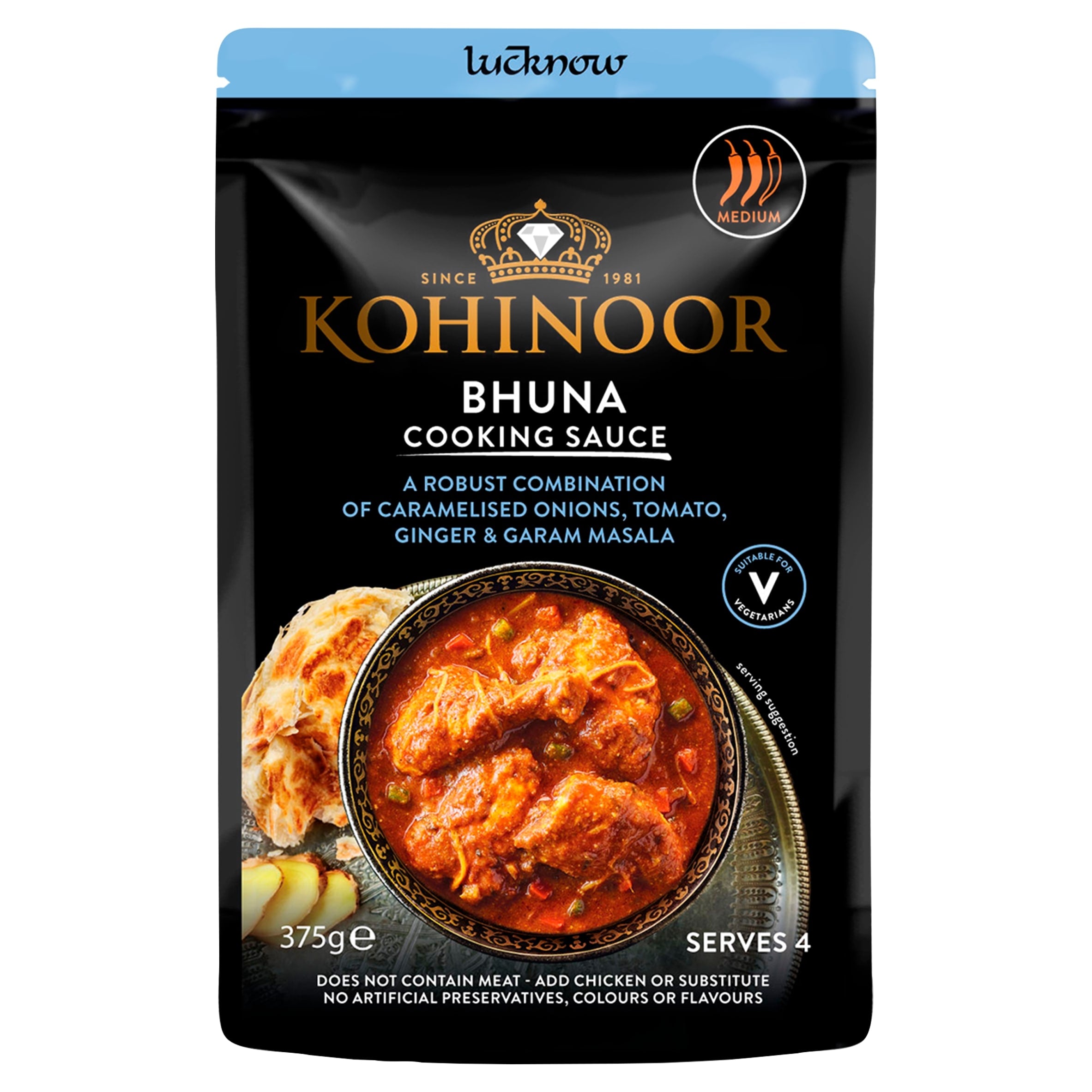 Kohinoor Lucknowi Adraki Bhuna Sauce 375 g