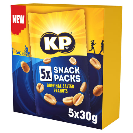 KP Salted Peanuts Snack Packs 5 x 30 g