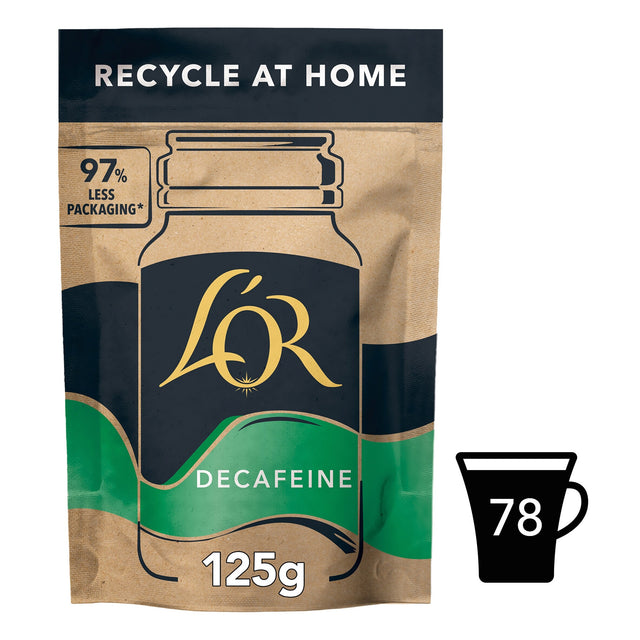 L'Or Decaf Paper Refill Instant Coffee 125 g