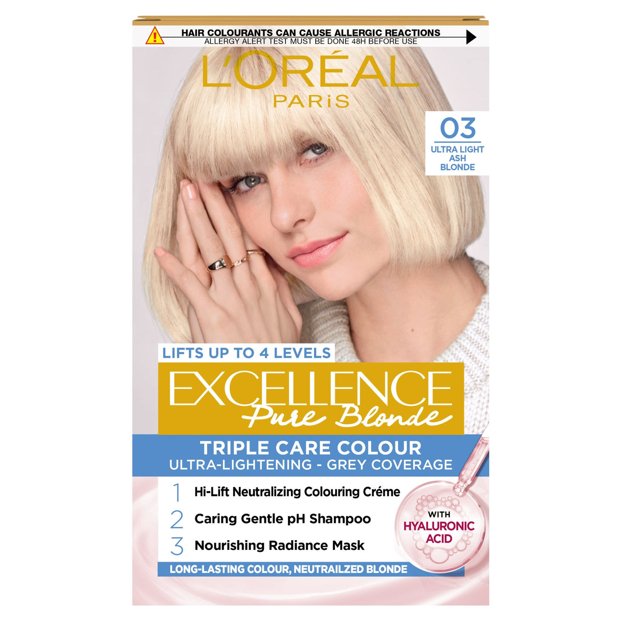 L'Oreal Paris Excellence 3 Ultra Light Ash Blonde Permanent Hair Dye