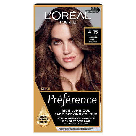L'Oreal Paris Preference 4.15 Caracas Intense Deep Brown Permanent Hair Dye