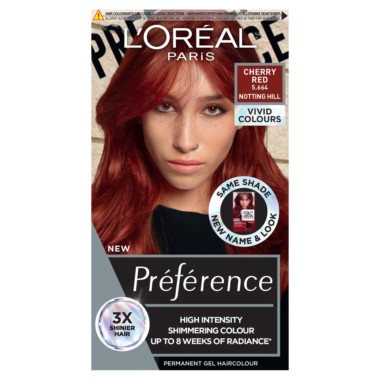 L'Oreal Paris Preference Vivids 5.66 Cherry Red Permanent Hair Dye