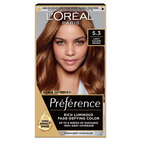 L'Oreal Preference 5.3 Virginia Chestnut Brown Permanent Hair Dye