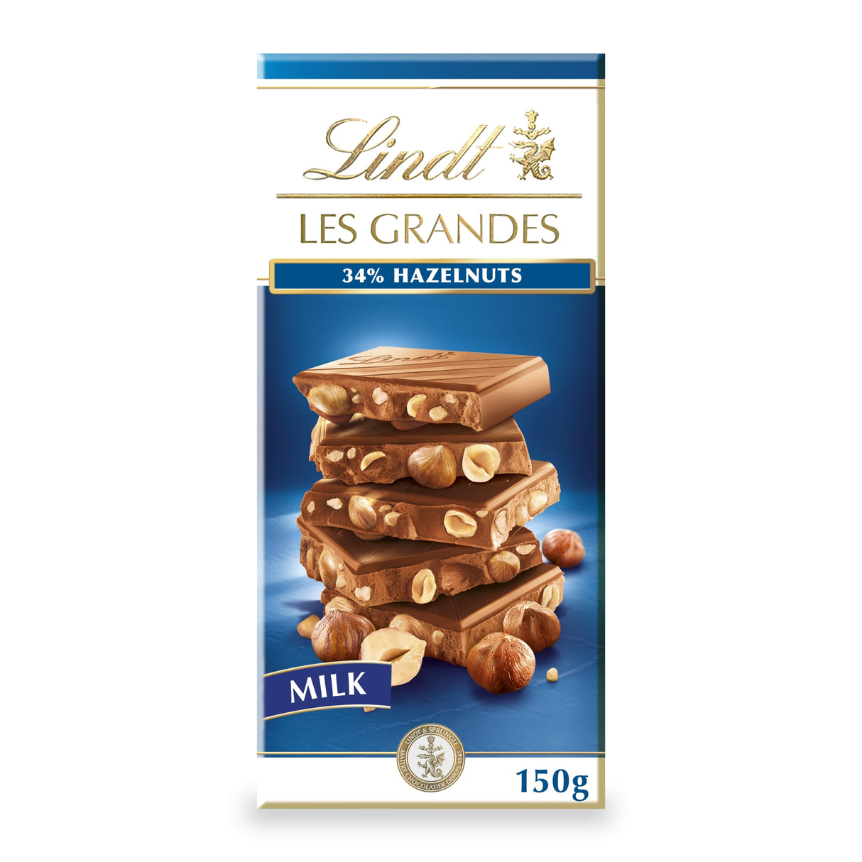Lindt Hazelnut Milk Chocolate Bar 150 g