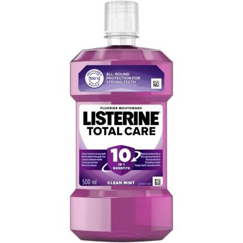 Listerine Total Care 10 in 1 Benefit Clean Mint Mouthwash 500 ml