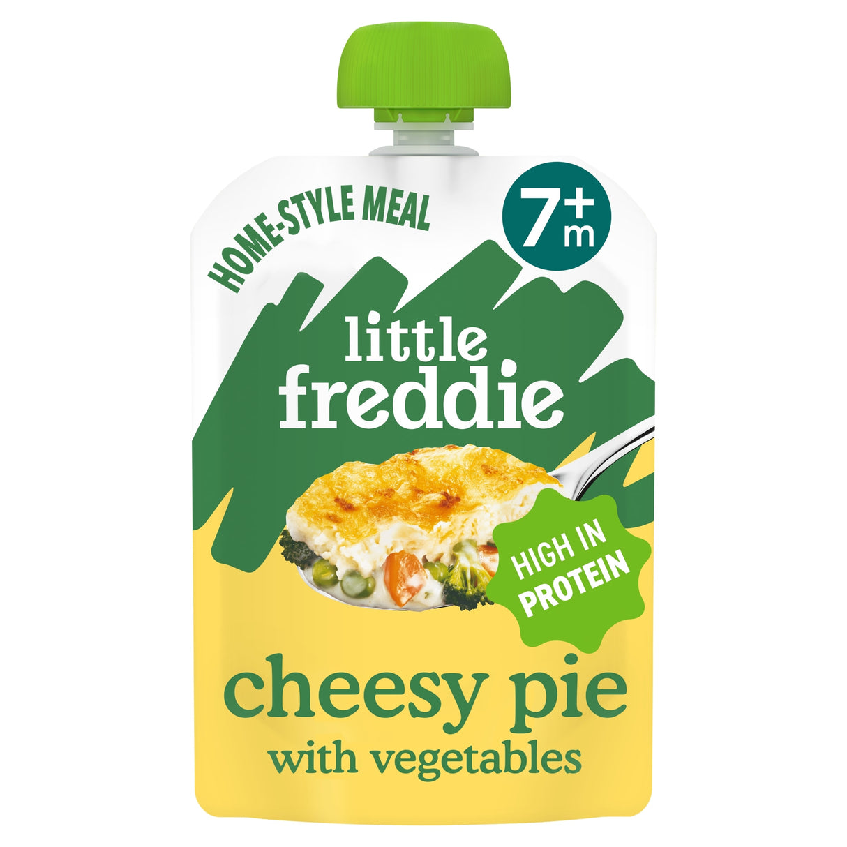 Little Freddie Organic Cheesy Pie With Vegetables Meal Pouch 7 Months+ 130 g