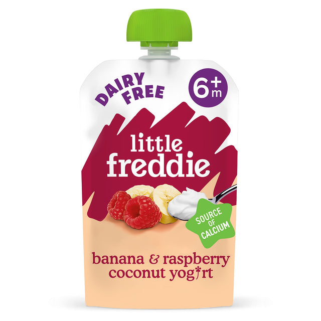 Little Freddie Organic Dairy-Free Coconut Yogurt Banana & Raspberry 90 g