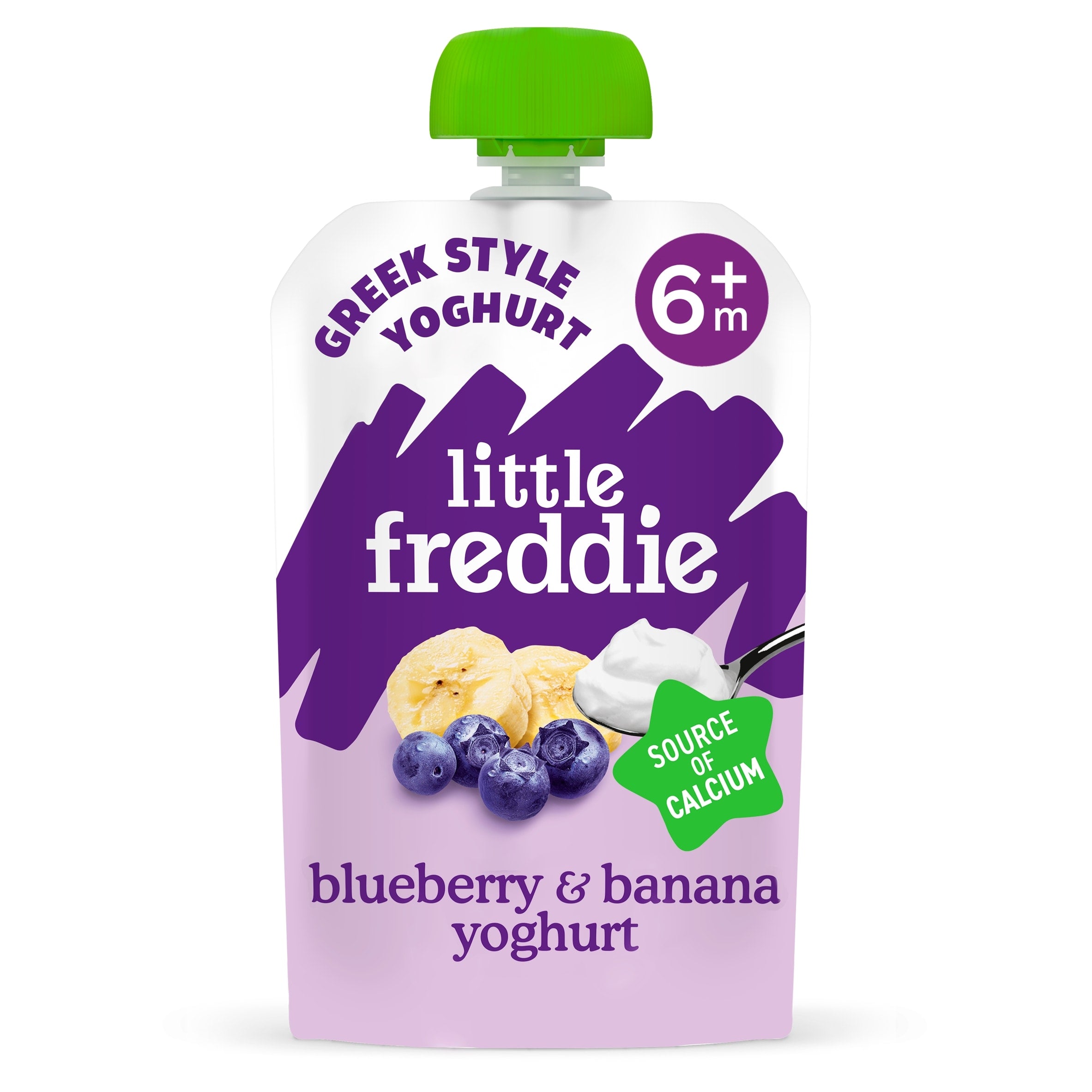 Little Freddie Organic Greek Style Yoghurt Blueberry & Banana 100 g