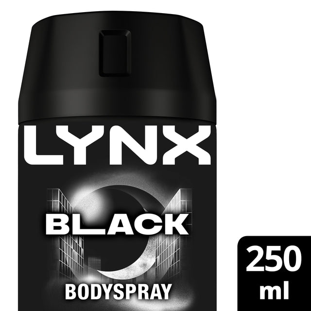 Lynx Black 48 Hour Deodorant Bodyspray For Men 250 ml