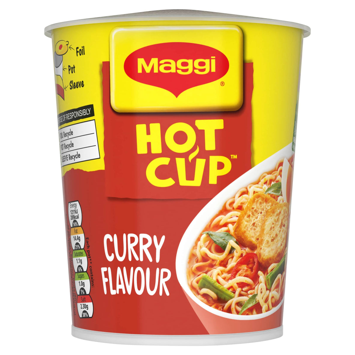 Maggi Hot Cup Noodles Curry Flavour 59.2 g