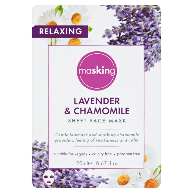Masking Lavender & Chamomile Sheet Face Mask 20 ml