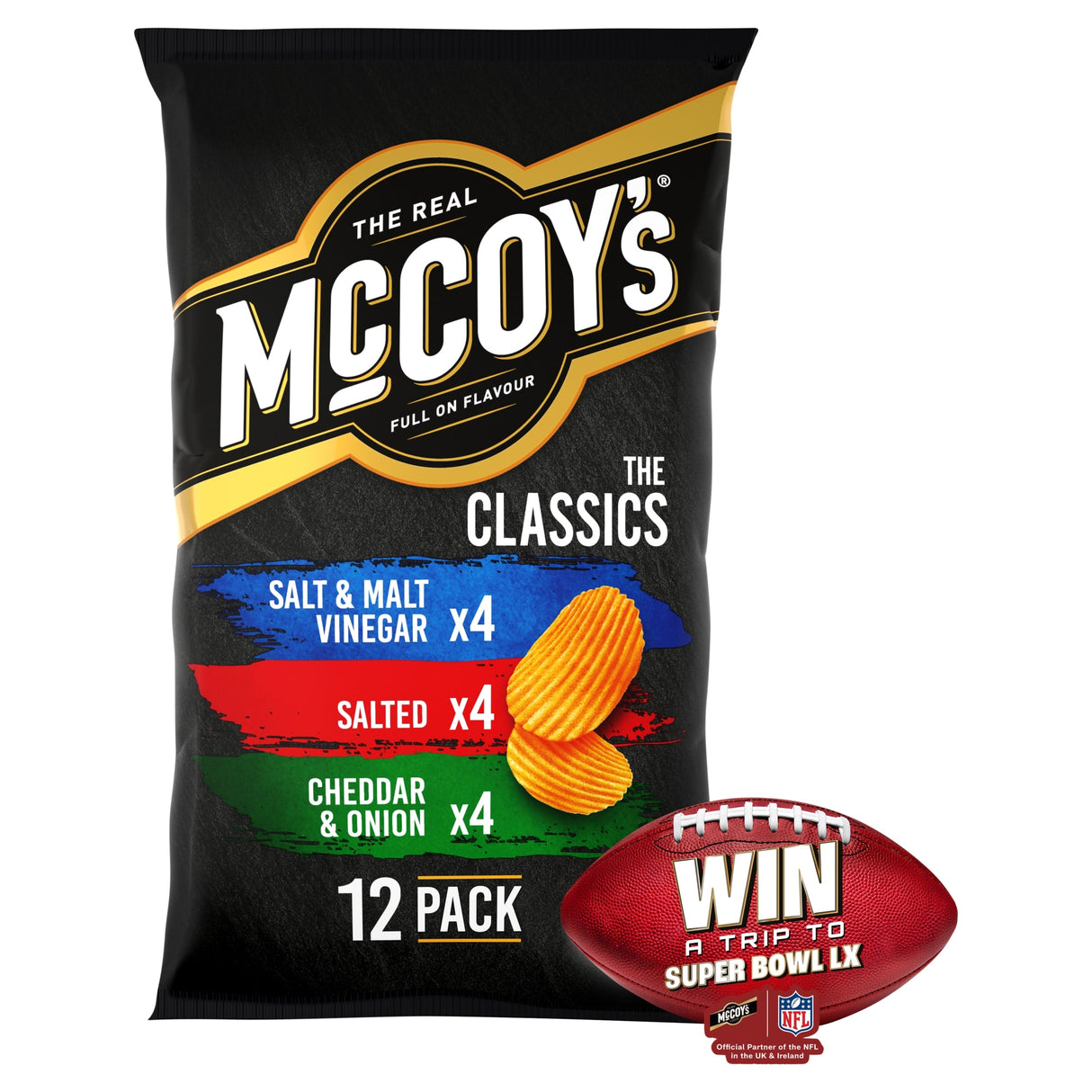 McCoy's Classic Variety Multi-Pack Crisps 12 x 25 g