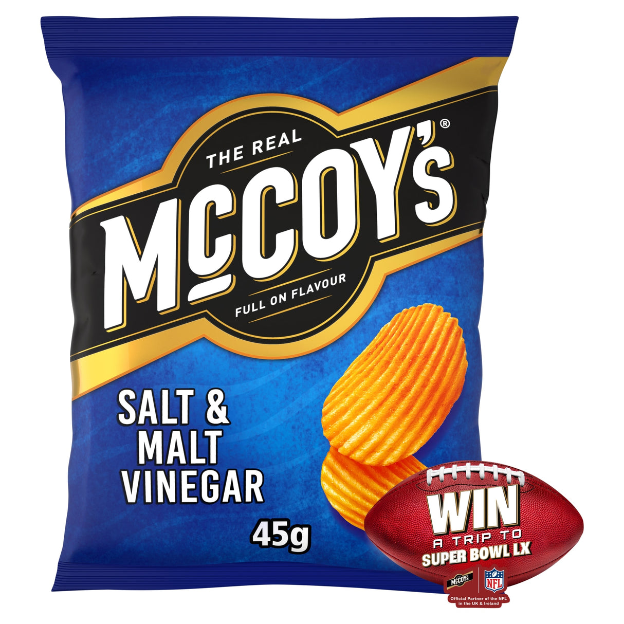 McCoy's Salt & Vinegar Grab Bag Crisps 45 g