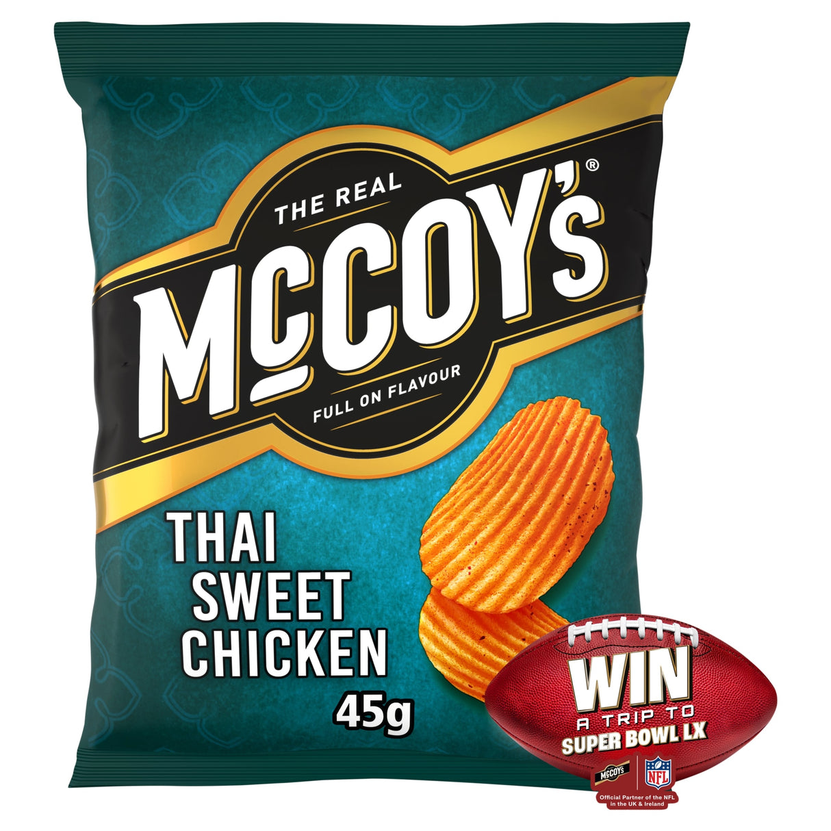 McCoy's Thai Sweet Chicken Grab Bag Crisps 45 g