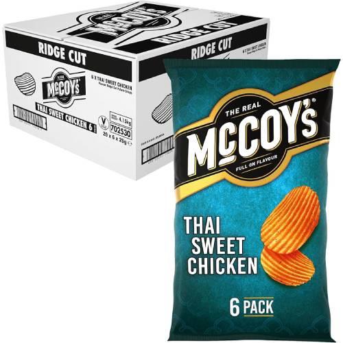 McCoy's Thai Sweet Chicken Multi-Pack Crisps 6 x 25 g