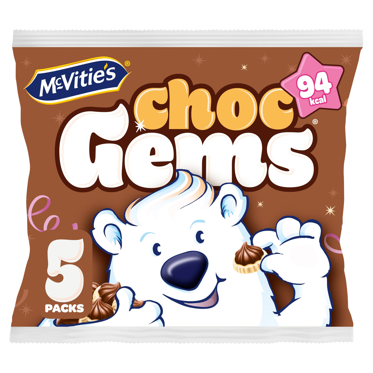 McVitie's Chocolate Gems Multi-Pack 5 x 19 g