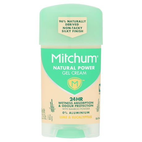 Mitchum Natural Power Gel Cream Deodorant Lime & Eucalyptus 63 g