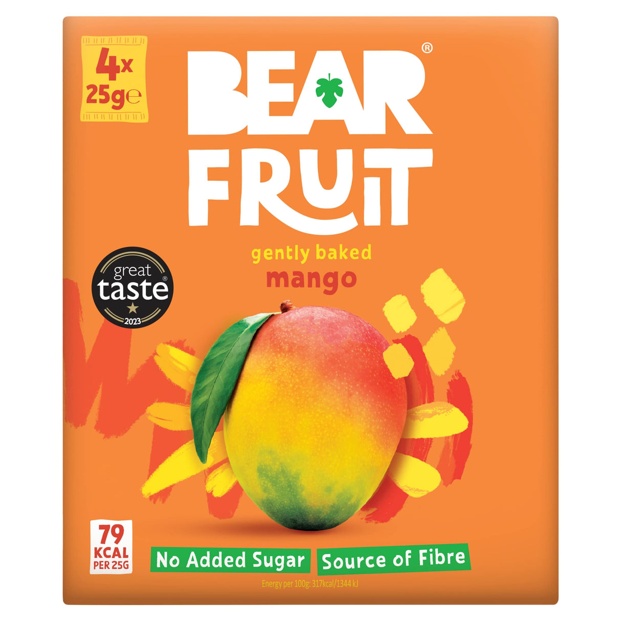 Bear Fruit Dried Mango 4 x 25 g