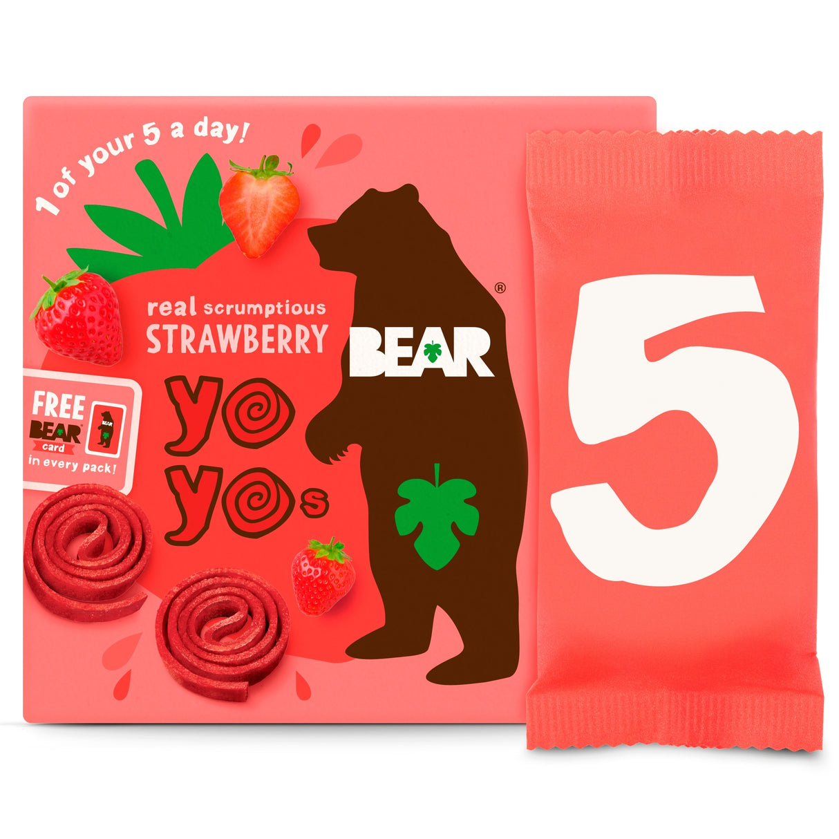Bear Strawberry Yoyo Multi-Pack 5 x 20 g