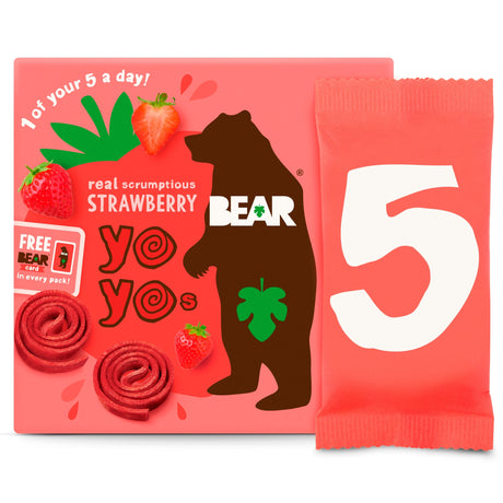 Bear Strawberry Yoyo Multi-Pack 5 x 20 g