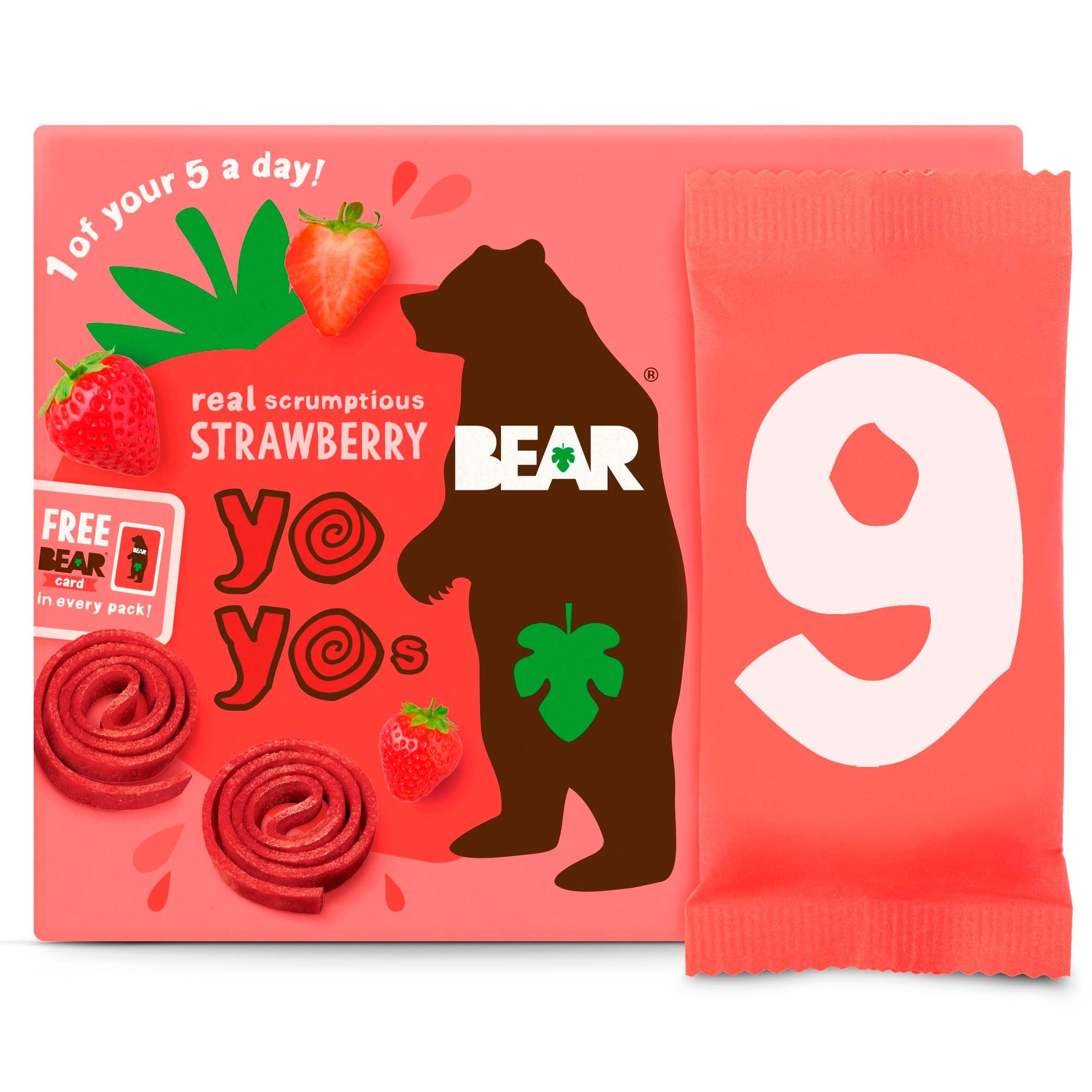 Bear Strawberry Yoyos 9 x 20 g
