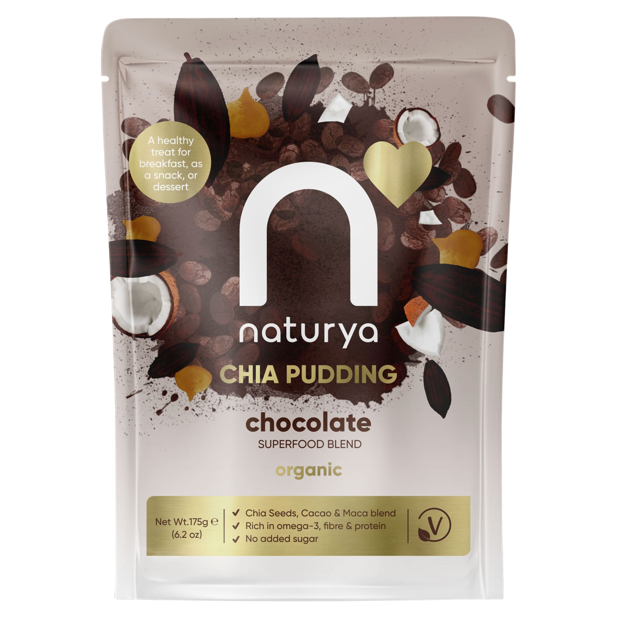 Naturya Chia Pudding Chocolate Organic 175 g
